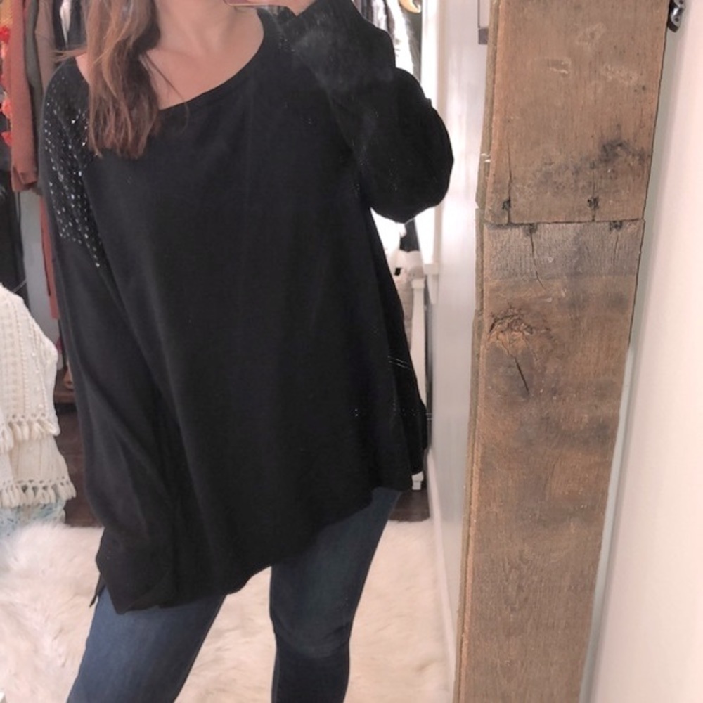 Verve Ami black knit sweater size 2X new with tags